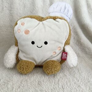 Russ Bumbumz Bakerbumz Barb Slice Of Bread Chef Hat Beanbag Plush 7” Toy